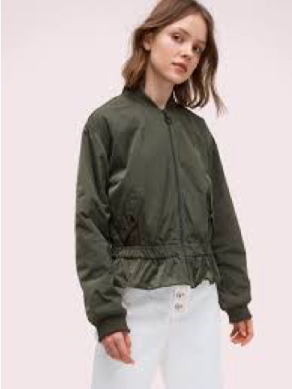NWOT kate spade Black Zip-Front Bomber Jacket - Picture 6 of 6